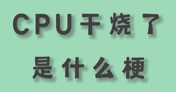 cpu都给我干烧了什么意思-cpu烧了网络用语